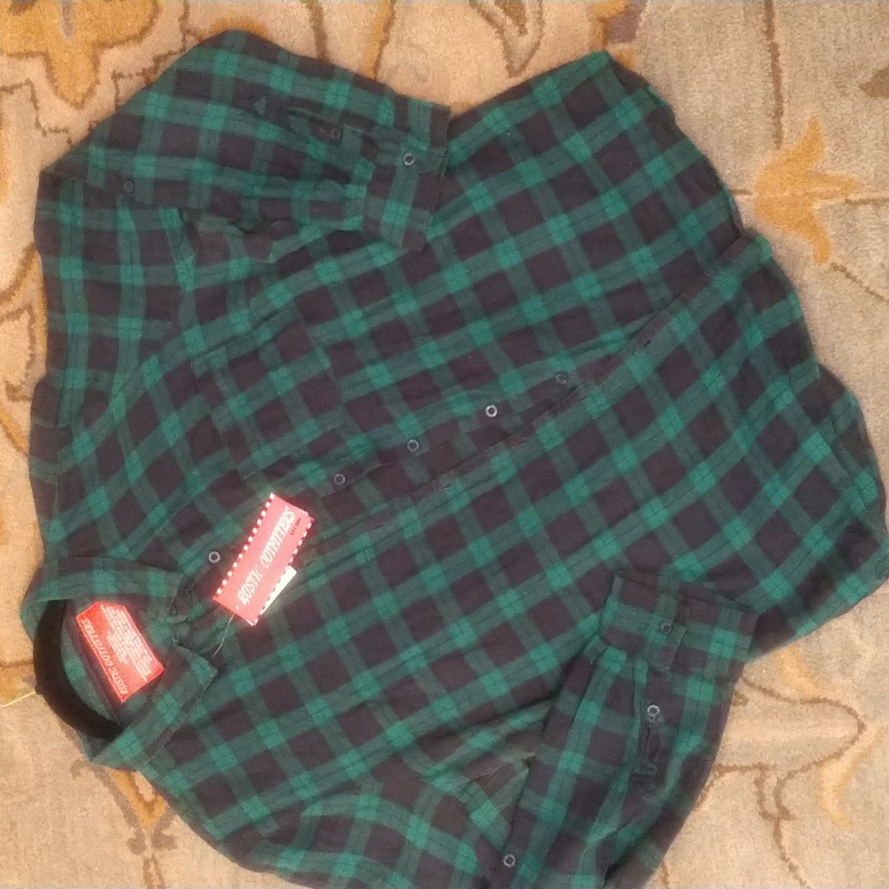 Rustic Outfitter blackwatch plaid button up
